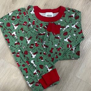Peanuts Green and Red Kids Pajama Set